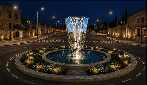 מפל המראה, הדמיה · לילה